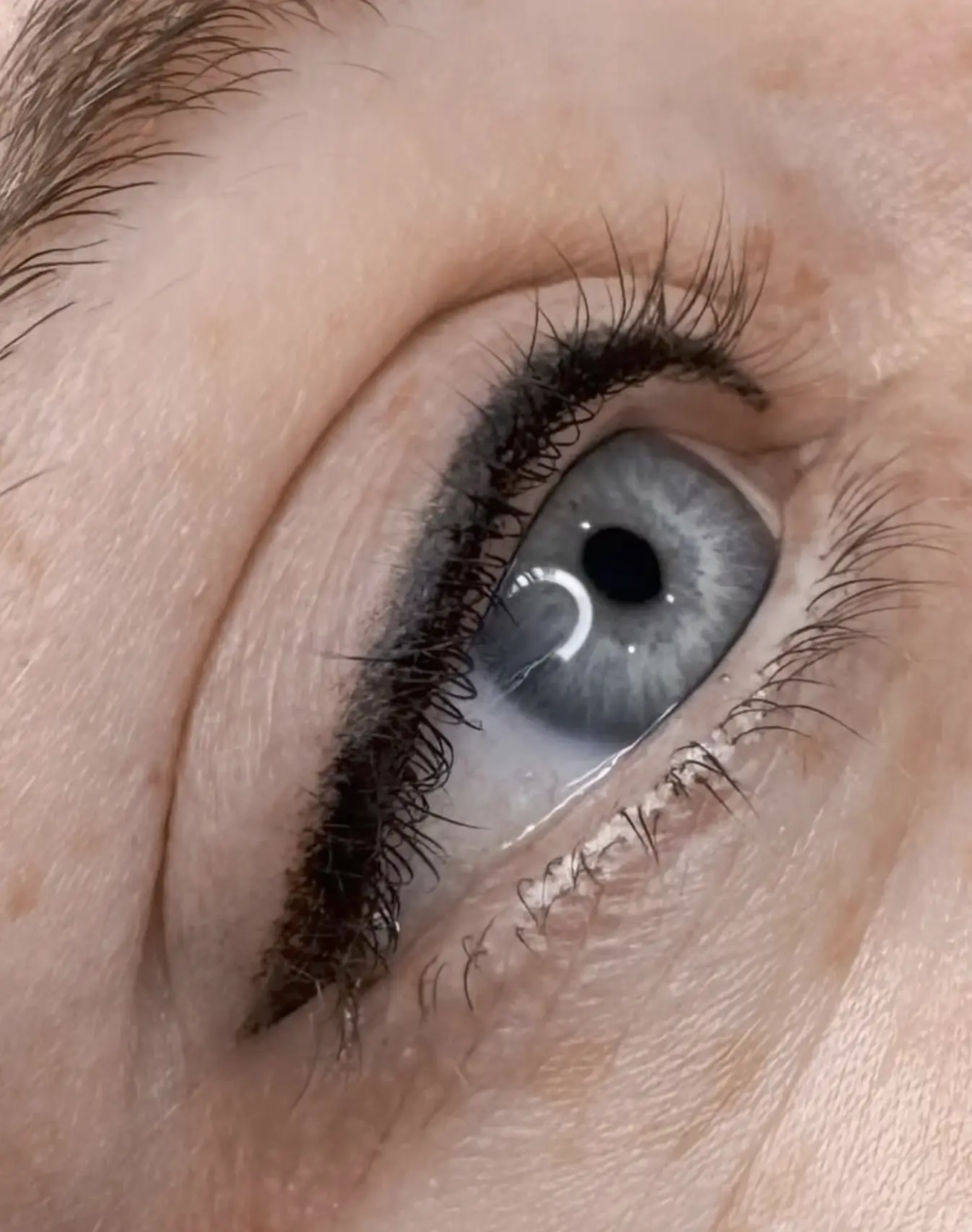 eyeliner tattoo before and after