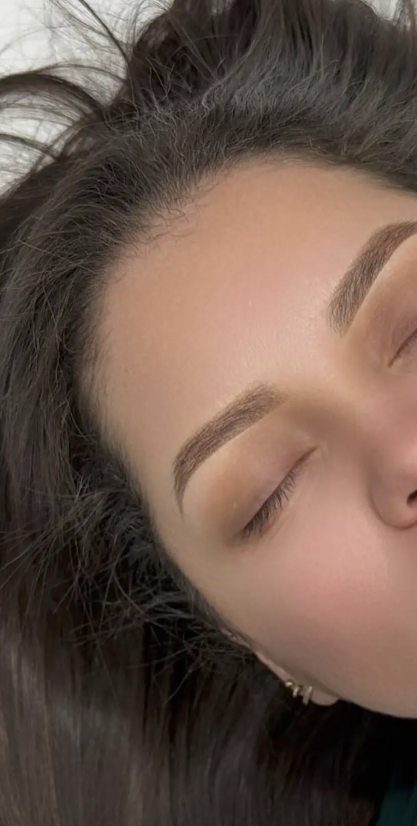 saline eyebrow tattoo removal